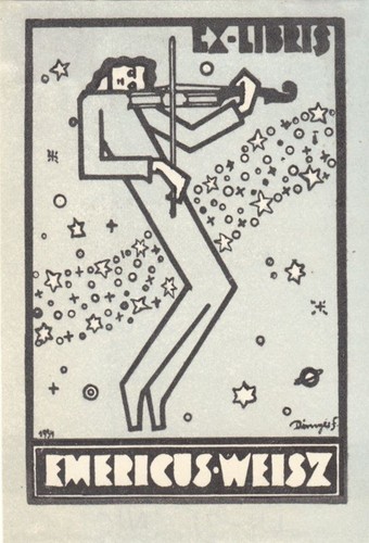 Exlibris bookplate ferenc - bookplate,