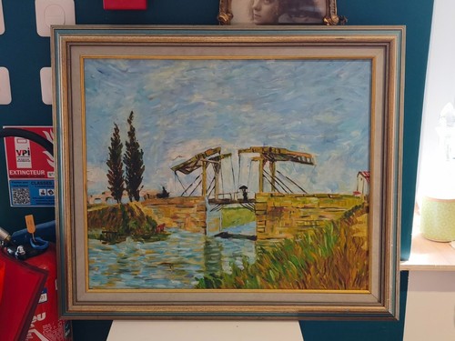 Huile sur toile tableau - huile,