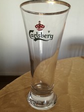 Ancienne verre à bière publicitaire Carlsberg année 70-80 pour collectionneur