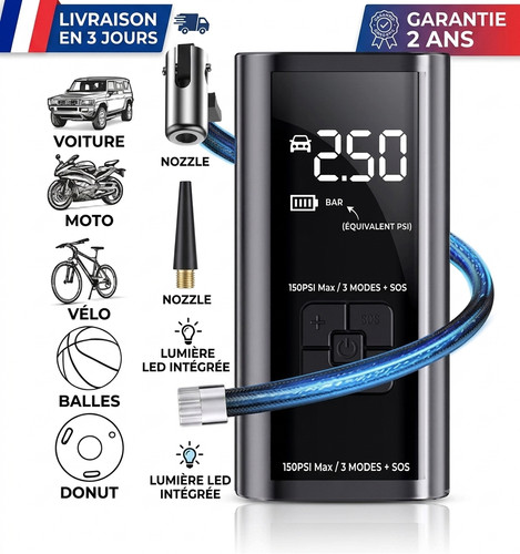 Compresseur air portable - d,