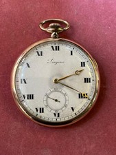 Longines antique gold-plated pocket watch for repair or replacement