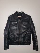 Manteau veste de police homme SCHOTT cuir noir LC 8102 design fantastique