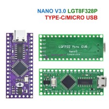 MiniEVB TYPE-C MICRO USB Compatible ATMEGA328 Nano V3 LGT8F328P For Arduino