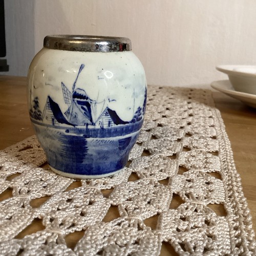 Petit pot vase ancien - petit, delft