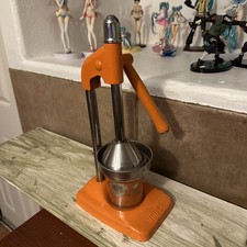 Manual Orange  Juice Press Metal Heavy Duty Rare See Picture