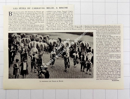 1930 carnaval binche - de,