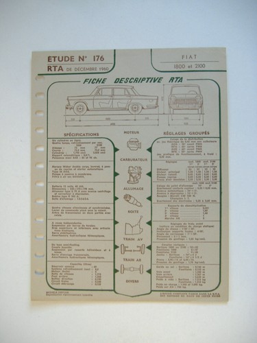 Fiche technique rta 176 - n°,