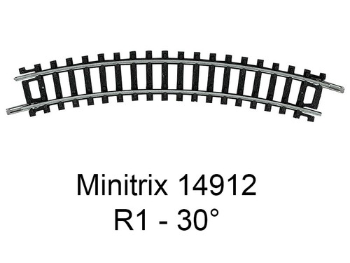 Trix rail courbe - rail, r1