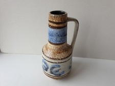 Vase en céramique grès formes géométriques - Vintage années 70's