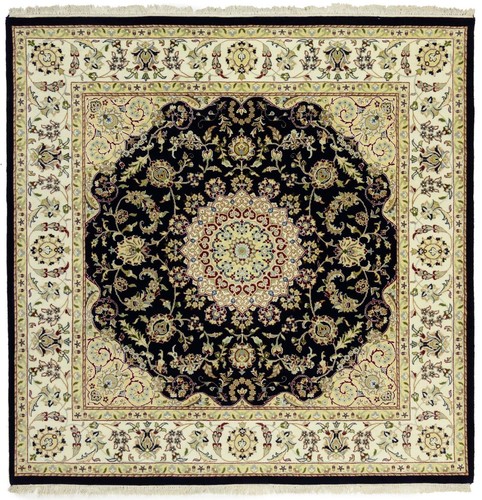 Handmade navy floral - floral, classic