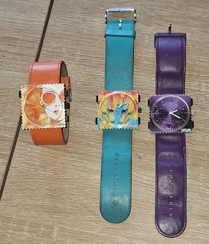 Lot montres stamps orange - montres,