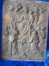 ancienne plaque  en métal