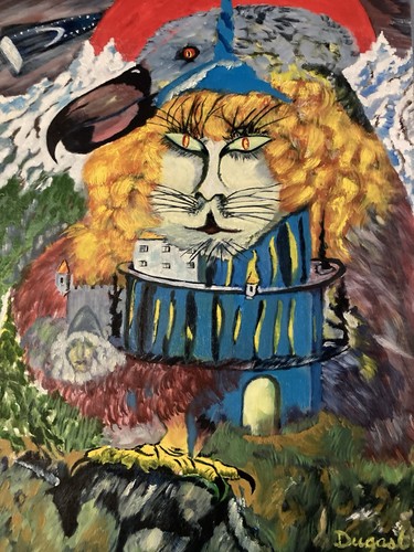Peinture huile panneau - peinture,
