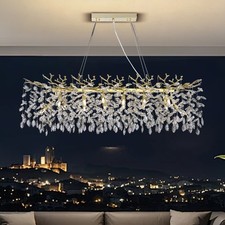 Crystal Chandelier Modern Gold