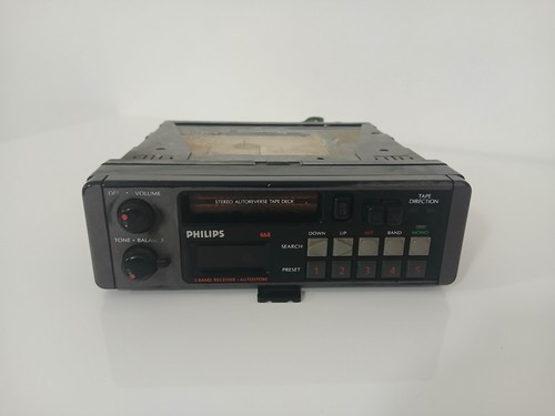 Vintage philips 668 car radio - philips,