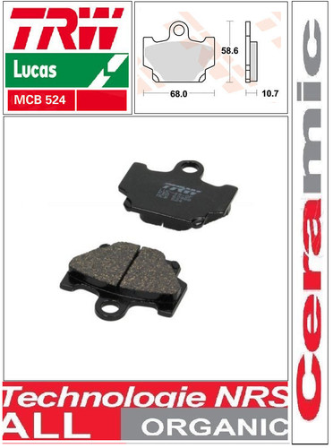 Plaquettes frein avant trw - plaquettes,