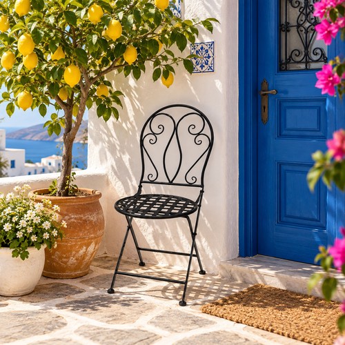 Chaise balcon fer - en,