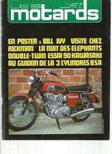 LES MOTARDS N°08 DRAGSTER KAWA 698 CC / KAWA GA2 SS / A75 ROCKET 3 / BSA 3 CYL.