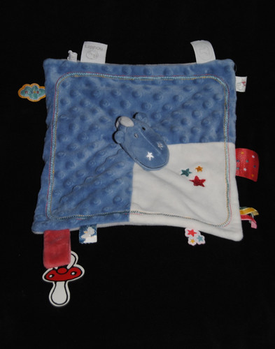 Doudou plat dragon bleu - 🍀doudou,