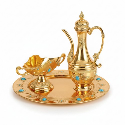 Plateau rond miroir - rond, pot