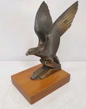 sculpture aigle rapace vautour statue regule doré bronze art deco dlg rochard