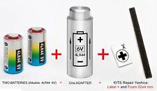 YASHICA ELECTRO 35 G,GT,GL,GS,GSN,GTN...AX, MG-1 : ADAPTER + 2 BATTERIES + KIT