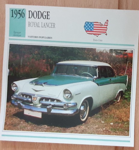 Dodge royal lancer - lancer , carte