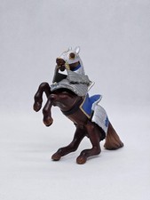 Cheval Chevalier Argent Bleu