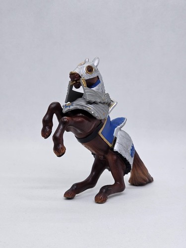 Cheval chevalier argent bleu - cheval,