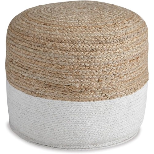 Jute cotton pouf - cotton, 19