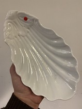 Porcelain Shell Ravier Earthenware Dishware Service Iron Earth