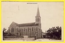 Old postcard BOURBONNAIS 03 - NEUILLY le RÉAL (Allier) L'GLISE du Village Enfant Echasse