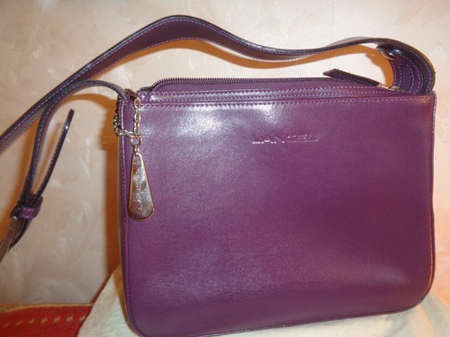 Sac lancel cuir violet neuf - cuir,