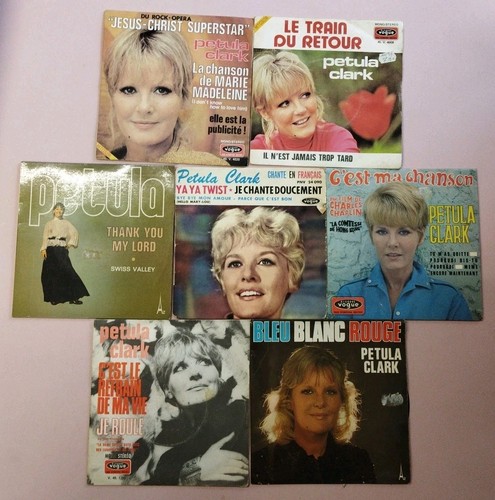 Lot vinyles 45t petula - 45t, clark