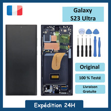 Écran LCD Samsung Galaxy S23 Ultra S918B Original service-pack Noir + Outils