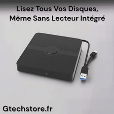 Lecteur CD DVD Blu-ray externe USB 3.0 3D BD-Combo portable pour ordinateur