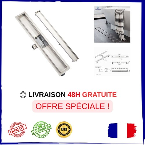 Caniveau douche acier - de,