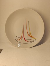 Lot De 15 Assiettes À Dessert Bavaria Weltmann Weiden Motif Voiliers 70s