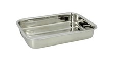 Plat rectangulaire inox avec