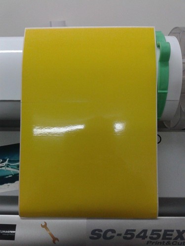 Jaune standard feuille vinyle - standard,