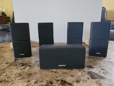 5 Bose Lifestyle Speakers Black 4 + Center Mint Bose Sound Speakers Quik Connect