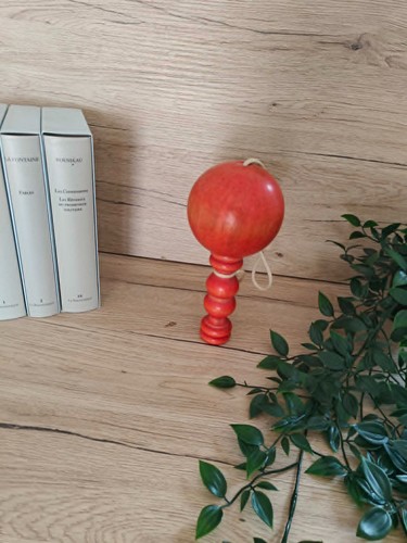 Ancien bilboquet bois - en,
