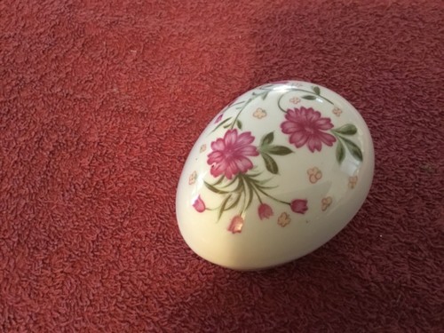 Ceramic egg trinket - box, marked