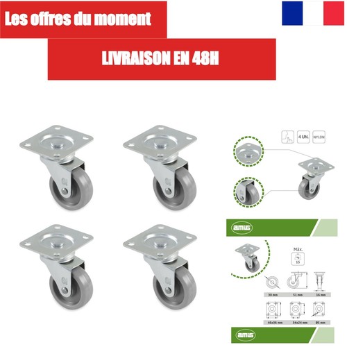Amig lot roulettes pour - de,