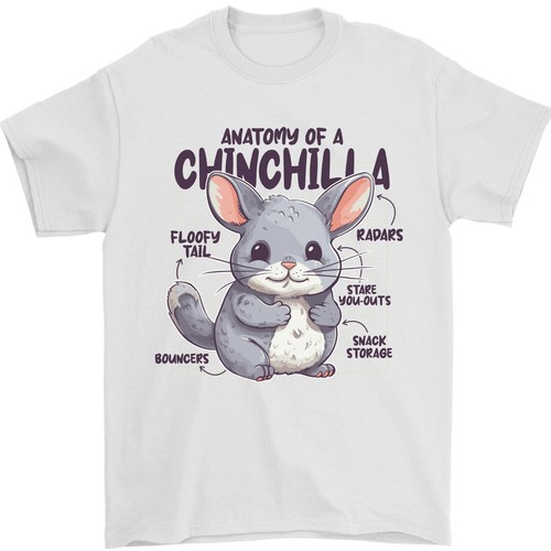 Chinchilla anatomie shirt - chinchilla, t-shirt