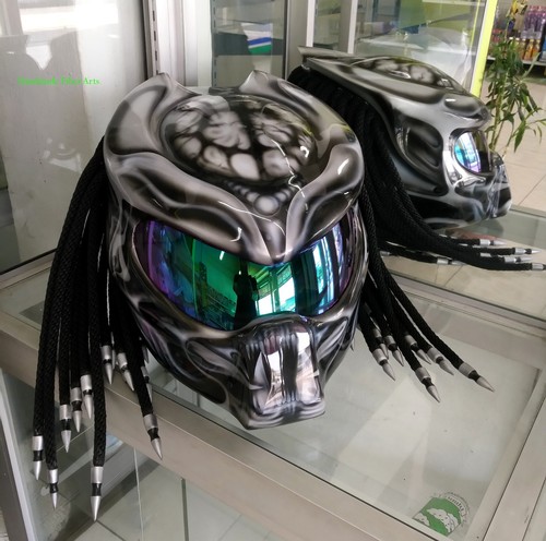 Custom predator moto helmet - moto,