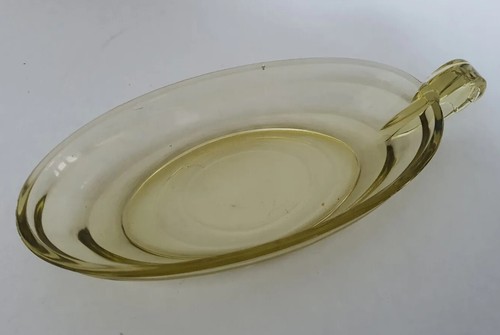 Jolie ravier verre - jolie, jaune
