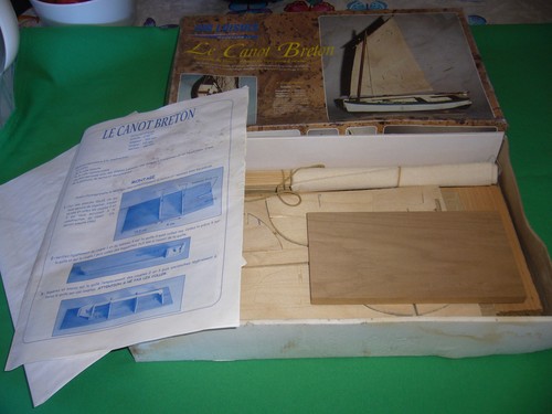 Maquette bois canot - maquette,
