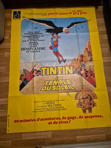 Affiche cinema 120x160 - ,, tintin