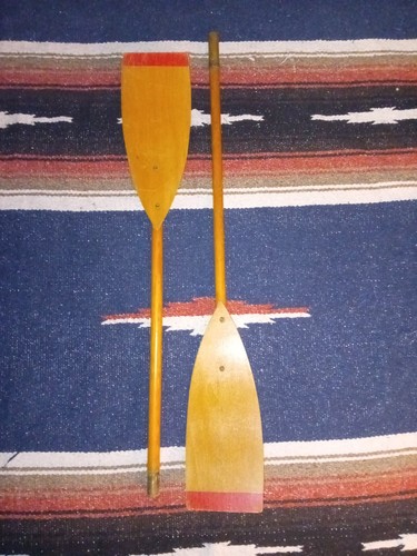 Ancienne rame pagaie bois - pagaie,